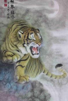 画中有老虎不能随意挂，最好了解风水讲究？