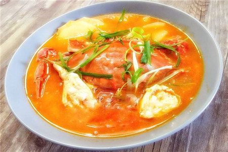 螃蟹番茄汤