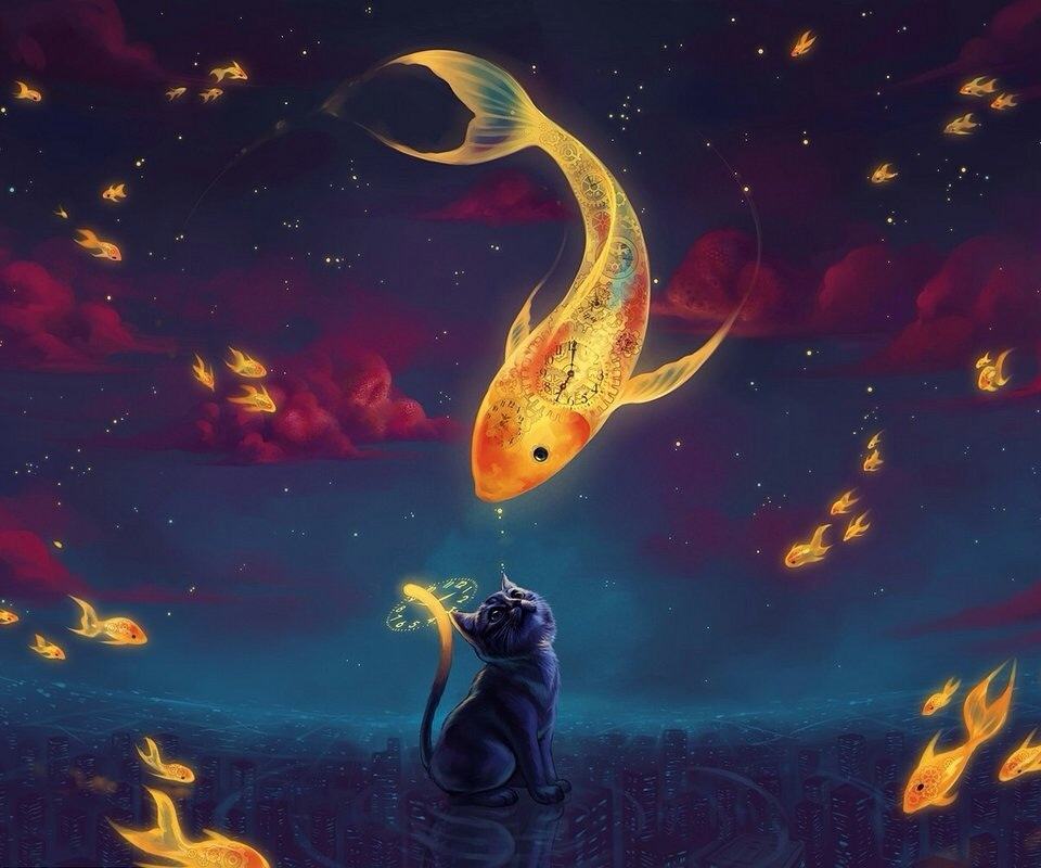 梦见猫和鱼意味着什么？