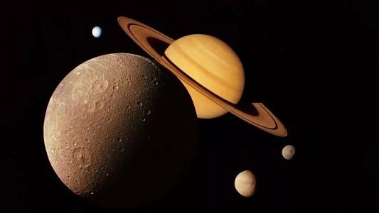 土星合月的天象是什么样的？
